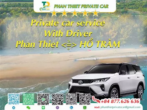 Private Car From Phan Thiet <=> Ho Tram (private car with driver)